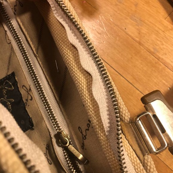 Vintage Italian PIER GIORGIO Straw Purse  Handbag with Melamine Hands, Mirror - Picture 9 of 16